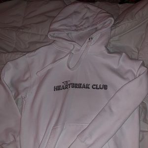 White “The Heartbreak Club” Hoodie